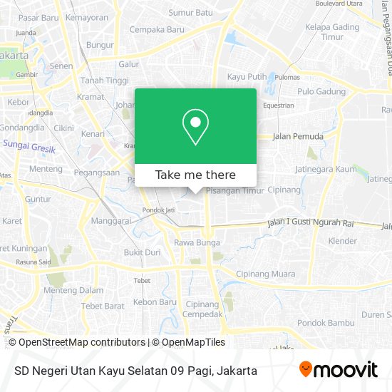 SD Negeri Utan Kayu Selatan 09 Pagi map