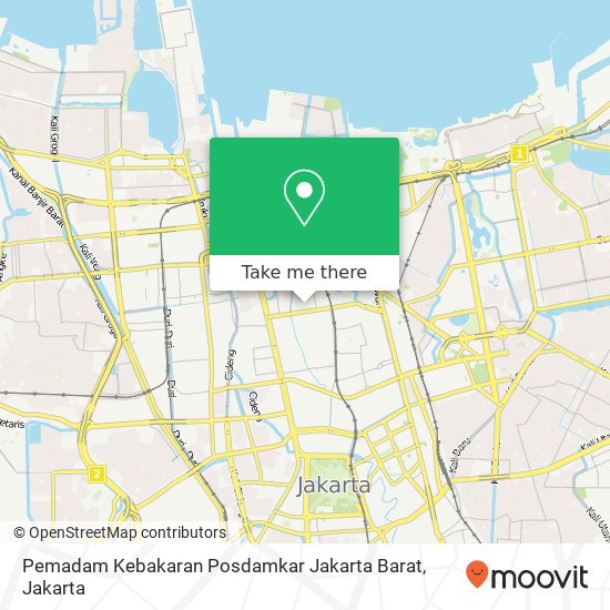 Pemadam Kebakaran Posdamkar Jakarta Barat map