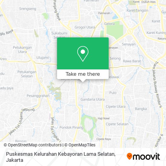 Puskesmas Kelurahan Kebayoran Lama Selatan map