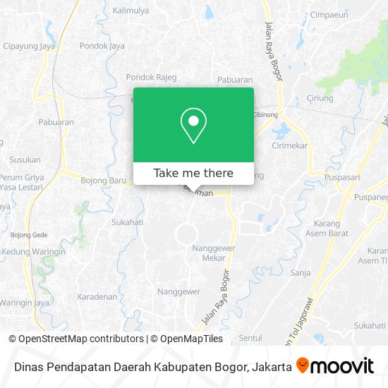 Dinas Pendapatan Daerah Kabupaten Bogor map