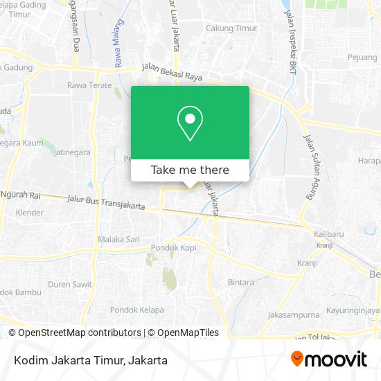 Kodim Jakarta Timur map