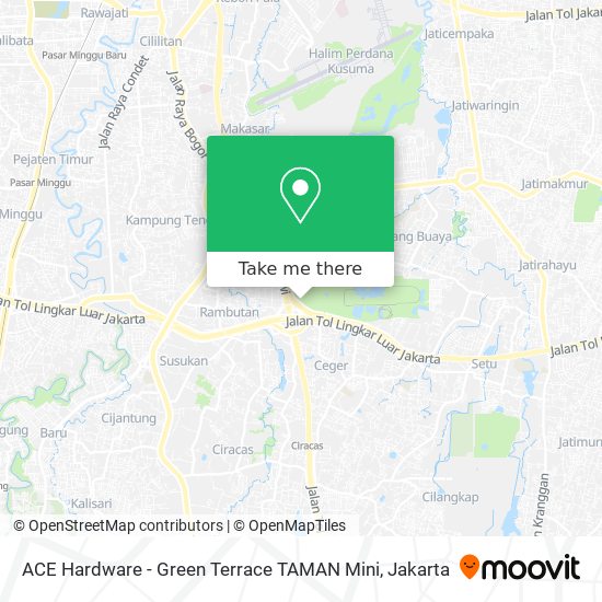 ACE Hardware - Green Terrace TAMAN Mini map