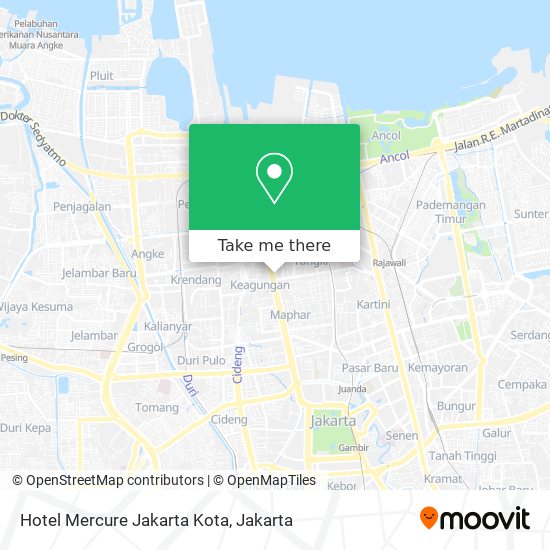 Hotel Mercure Jakarta Kota map