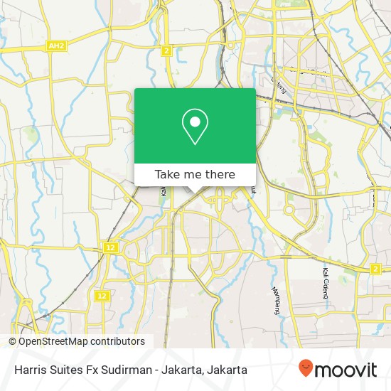 Harris Suites Fx Sudirman - Jakarta map