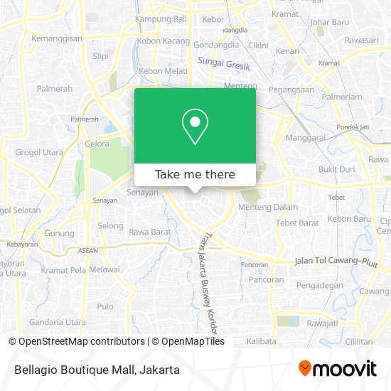 Bellagio Boutique Mall map