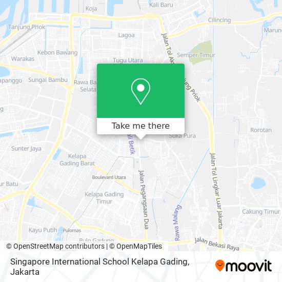 Singapore International School Kelapa Gading map