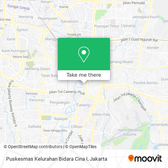 Puskesmas Kelurahan Bidara Cina I map