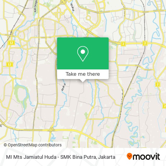 MI Mts Jamiatul Huda - SMK Bina Putra map