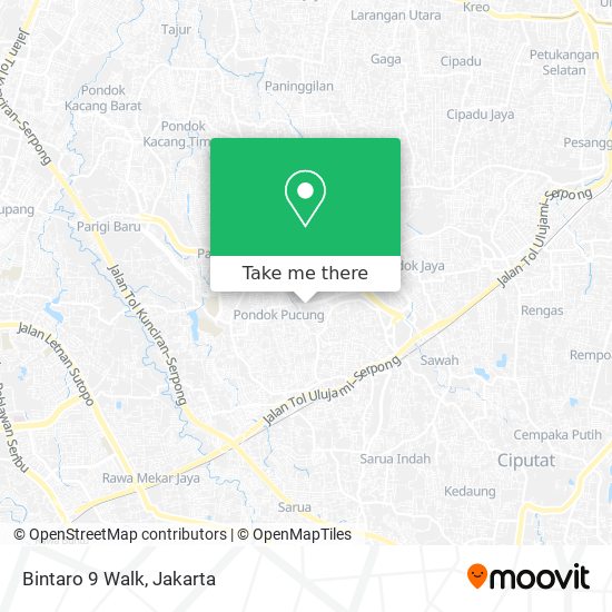 Bintaro 9 Walk map