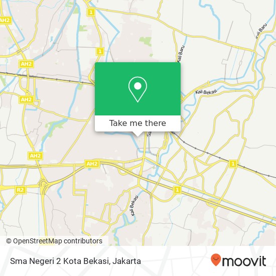 Sma Negeri 2 Kota Bekasi map