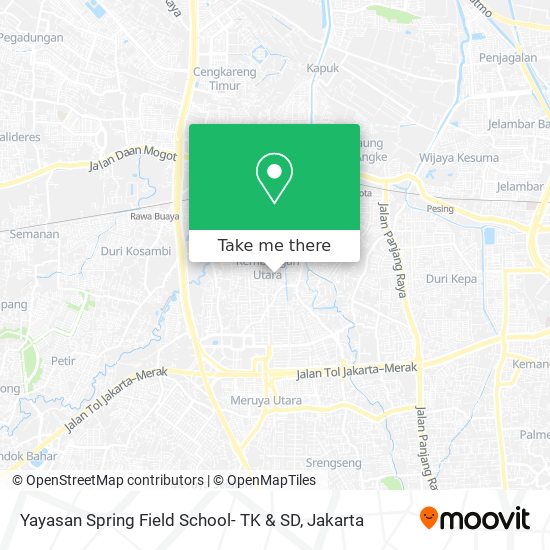 Yayasan Spring Field School- TK & SD map