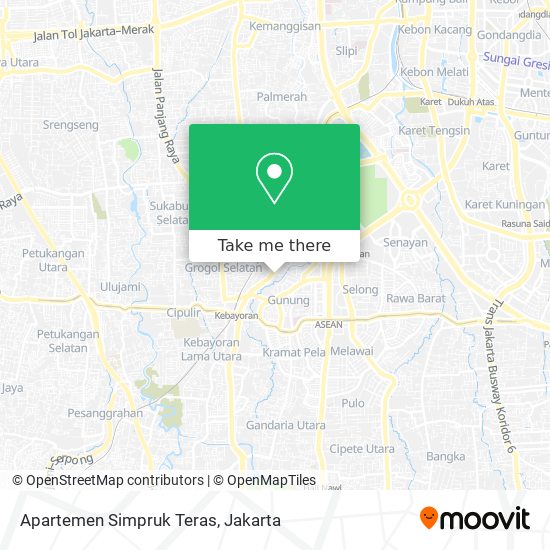 Apartemen Simpruk Teras map