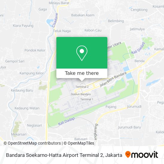 Bandara Soekarno-Hatta Airport Terminal 2 map