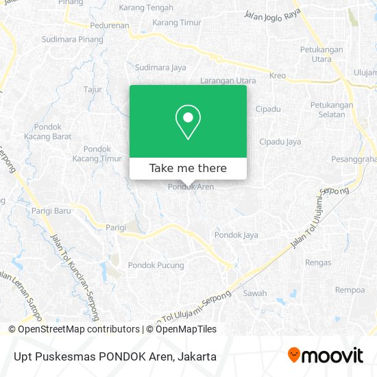 Upt Puskesmas PONDOK Aren map