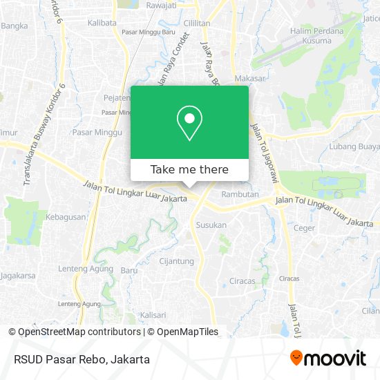 RSUD Pasar Rebo map