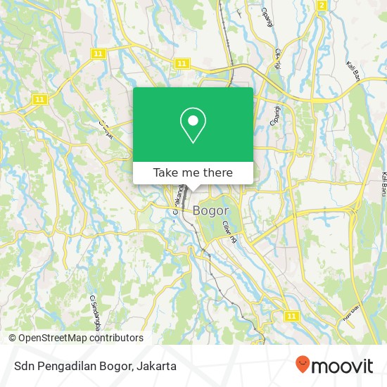 Sdn Pengadilan Bogor map