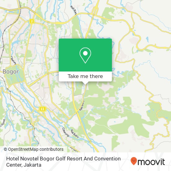 Hotel Novotel Bogor Golf Resort And Convention Center map