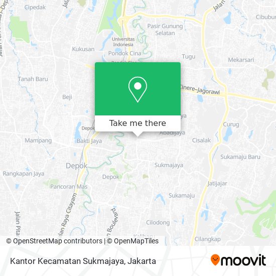 Kantor Kecamatan Sukmajaya map