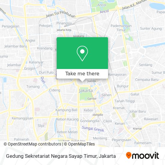 Gedung Sekretariat Negara Sayap Timur map