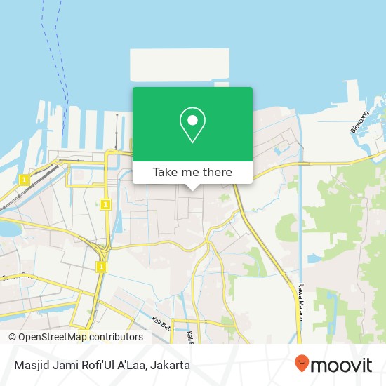 Masjid Jami Rofi'Ul A'Laa map