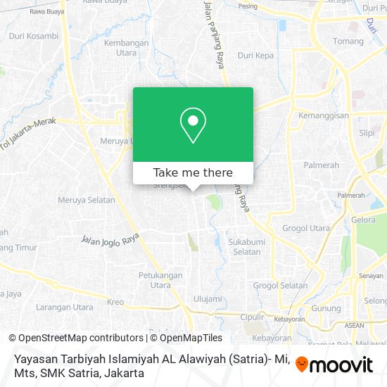 Yayasan Tarbiyah Islamiyah AL Alawiyah (Satria)- Mi, Mts, SMK Satria map