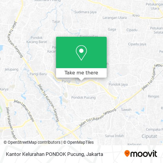 Kantor Kelurahan PONDOK Pucung map