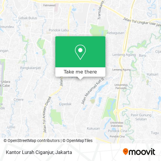 Kantor Lurah Ciganjur map