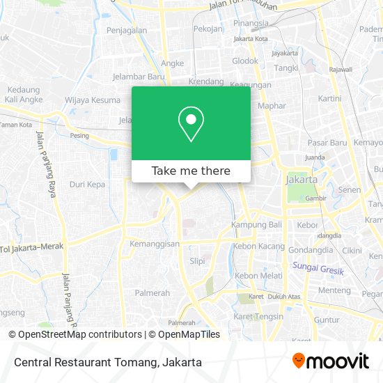 Central Restaurant Tomang map