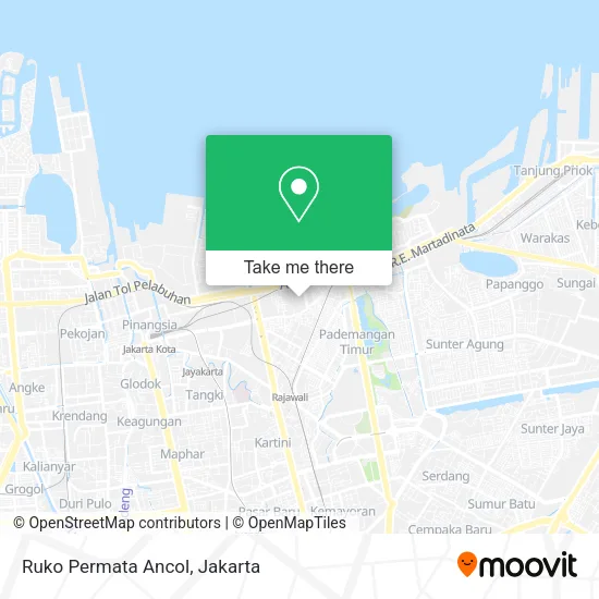 Ruko Permata Ancol map
