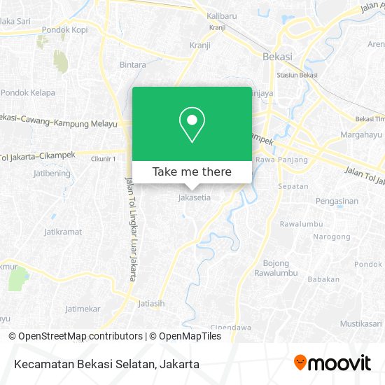Kecamatan Bekasi Selatan map