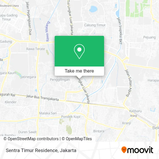 Sentra Timur Residence map