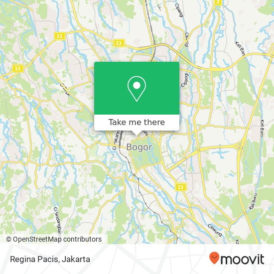 Regina Pacis map