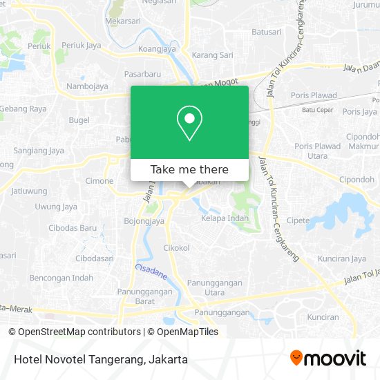 Hotel Novotel Tangerang map