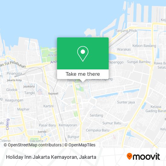 Holiday Inn Jakarta Kemayoran map