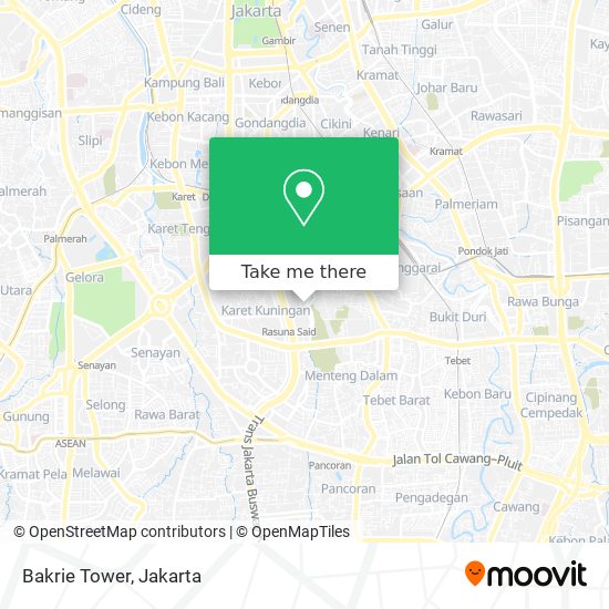 Bakrie Tower map