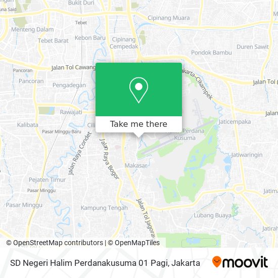 SD Negeri Halim Perdanakusuma 01 Pagi map