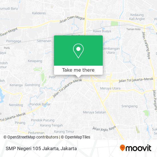 SMP Negeri 105 Jakarta map