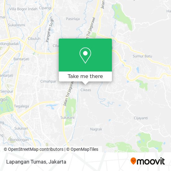 Lapangan Tumas map