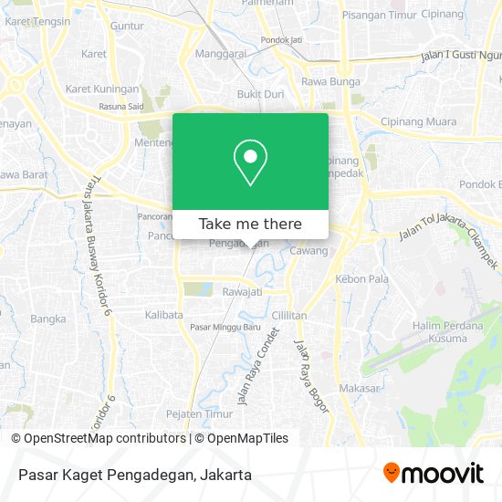 Pasar Kaget Pengadegan map