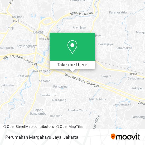 Perumahan Margahayu Jaya map