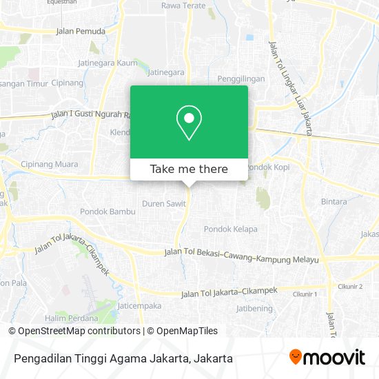Pengadilan Tinggi Agama Jakarta map