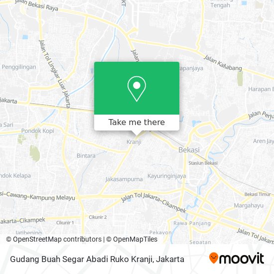 Gudang Buah Segar Abadi Ruko Kranji map