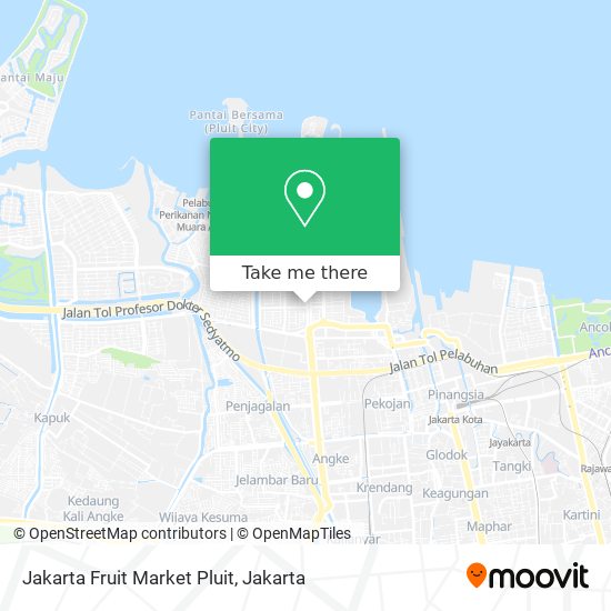 Jakarta Fruit Market Pluit map