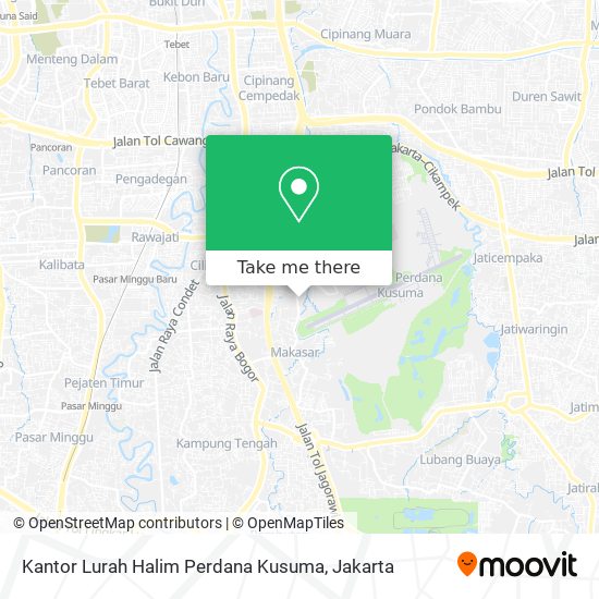 Kantor Lurah Halim Perdana Kusuma map