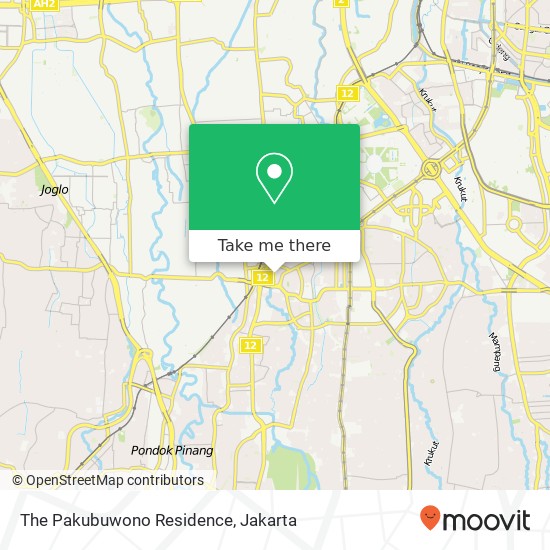 The Pakubuwono Residence map