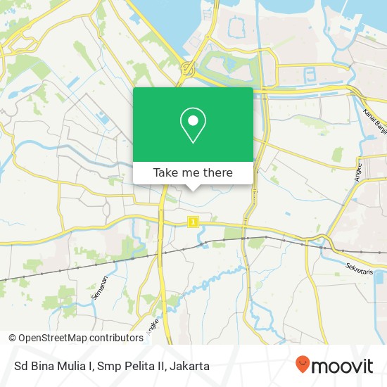 Sd Bina Mulia I, Smp Pelita II map