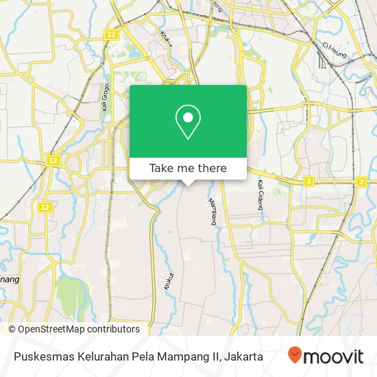 Puskesmas Kelurahan Pela Mampang II map