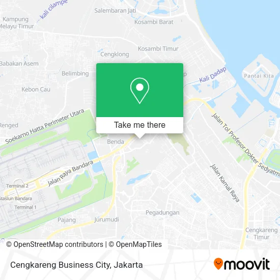 Cengkareng Business City map