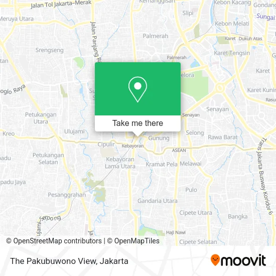 The Pakubuwono View map