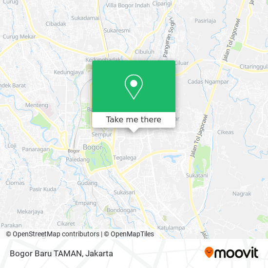 Bogor Baru TAMAN map